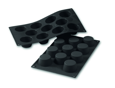 Bakform i silikon, 11 minimuffins