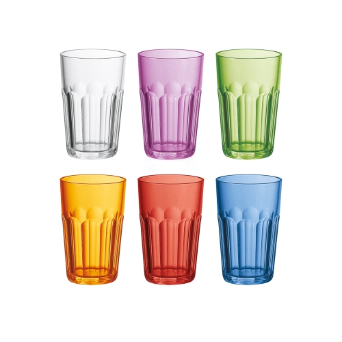 Dricksglas av plast, 42 cl, Happy Hour, 6-pack - Guzzini