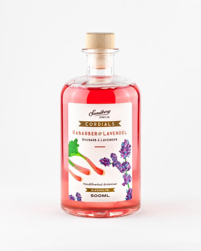 Cordials, Rabarber & Lavendel - Sandberg Drinks Lab