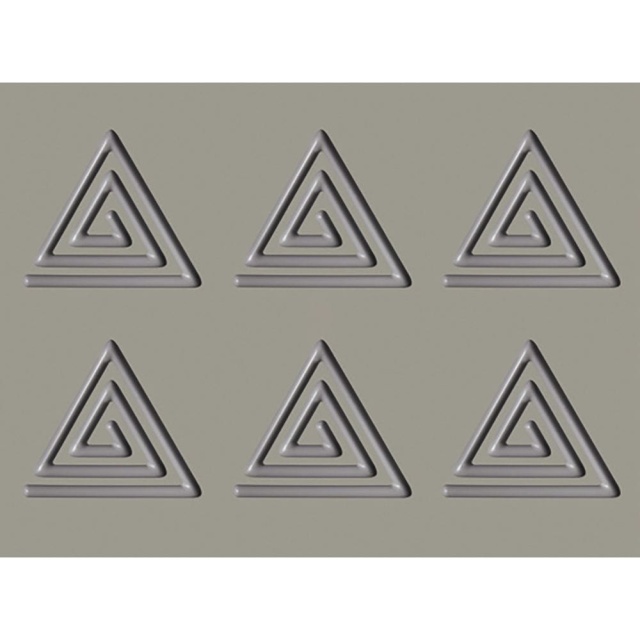 Silikonform GG009, Triangulär spiral, Gourmand 40x30cm - Pavoni
