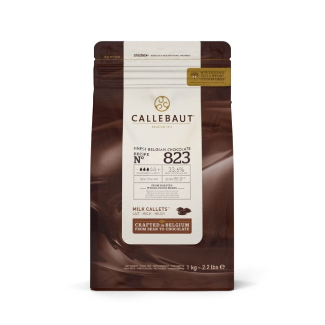 Couverture, mjölkchoklad 33,6 %, pellets, 1 kg - Callebaut