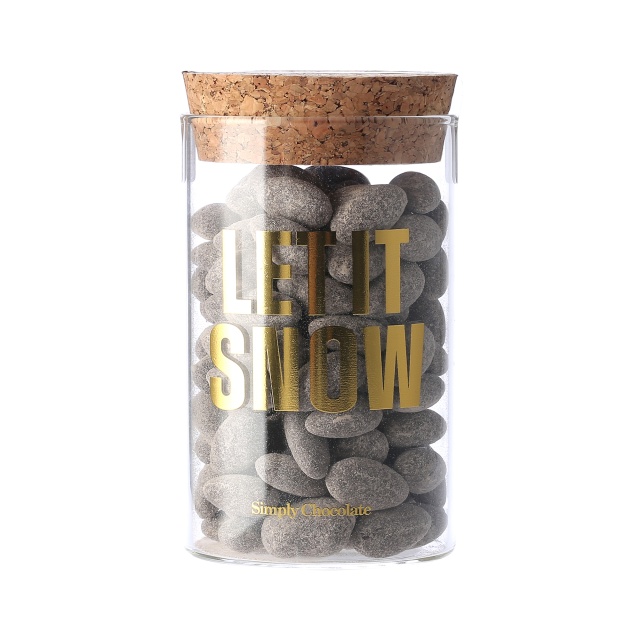 Rostade mandlar med choklad, Let it Snow - Simply Chocolate