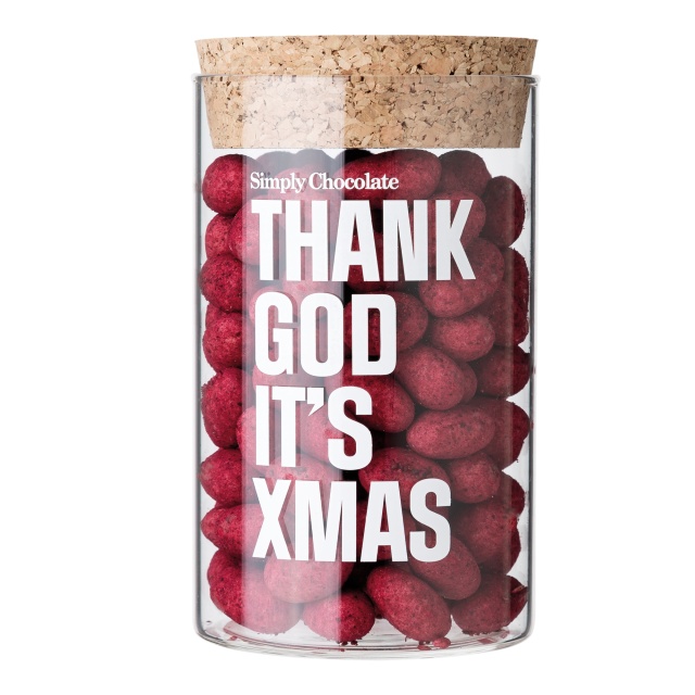Rostade mandlar med vit choklad, Let it Snow - Simply Chocolate