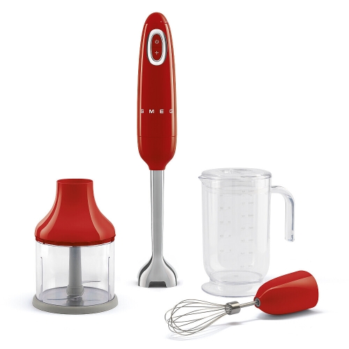 Stavmixer med tillbehörskit, Röd - Smeg