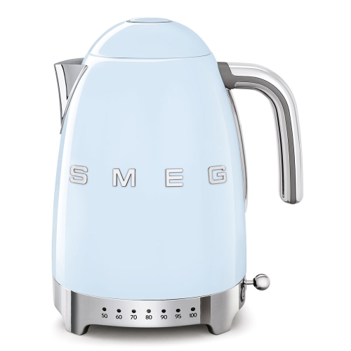 Vattenkokare med temperaturinställning, Pastellblå - Smeg