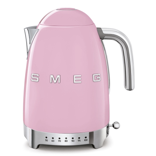 Vattenkokare med temperaturinställning, Rosa - Smeg