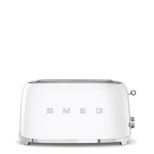Brödrost, 4 skivor, Långa fack, Vit - Smeg