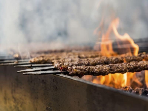 Platta grillspett för kebab/adana, 60x1,5 cm