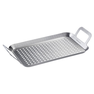 Perforerad grillplatta i rostfritt stål, 34 x 19 cm - Westmark