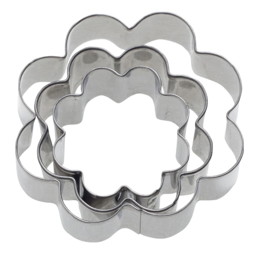 Pepparkaksform, Blomma, 4, 5 och 6 cm, 3-pack - Westmark