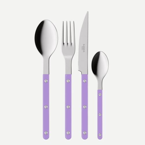 Bestickset, 24 delar, Bistrot, Mauve - Sabre Paris