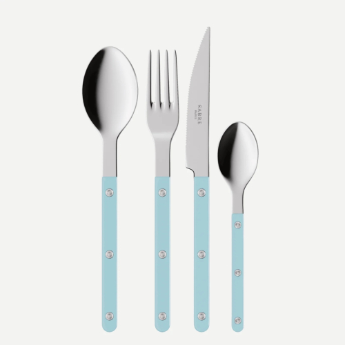 Bestickset, 4 delar, Bistrot, Pastel Blue - Sabre Paris