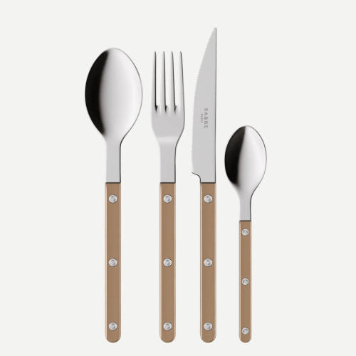 Bestickset, 24 delar, Bistrot Pearly, Caramel - Sabre Paris