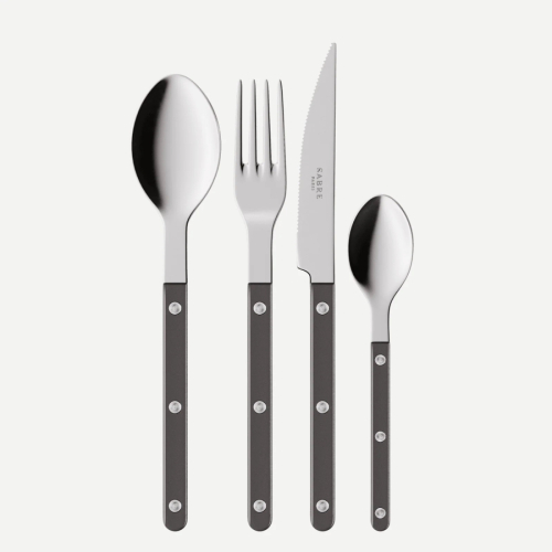 Bestickset, 24 delar, Bistrot Pearly, Dark grey - Sabre Paris