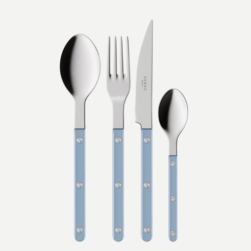 Bestickset, 24 delar, Bistrot Pearly, Light blue - Sabre Paris