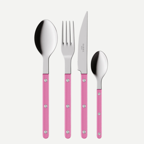 Bestickset, 24 delar, Bistrot Pearly, Pink - Sabre Paris