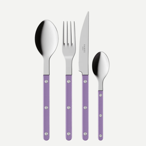 Bestickset, 24 delar, Bistrot Pearly, Purple - Sabre Paris