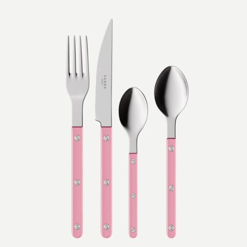 Bestickset, 24 delar, Bistrot Pearly, Soft pink - Sabre Paris