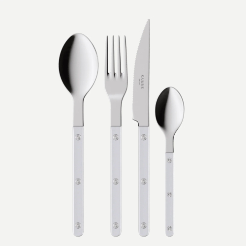 Bestickset, 24 delar, Bistrot Pearly, White - Sabre Paris