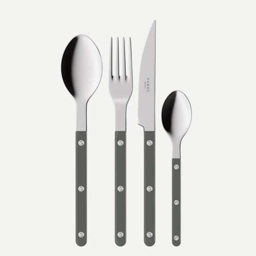 Bestickset, 24 delar, Bistrot, Dark grey - Sabre Paris