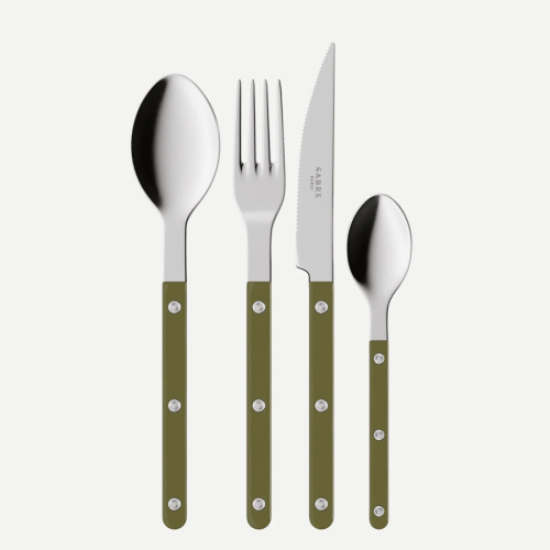 Bestickset, 24 delar, Bistrot, Green fern - Sabre Paris