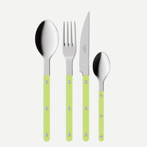 Bestickset, 24 delar, Bistrot, Lime - Sabre Paris