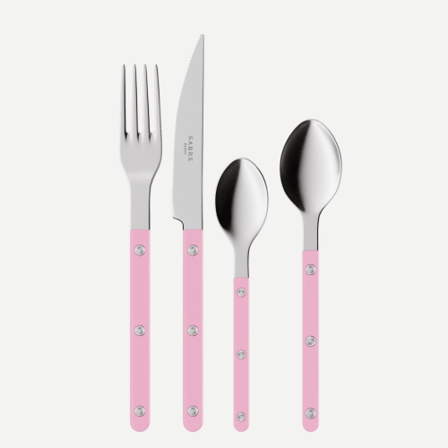 Bestickset, 24 delar, Bistrot, Pink - Sabre Paris