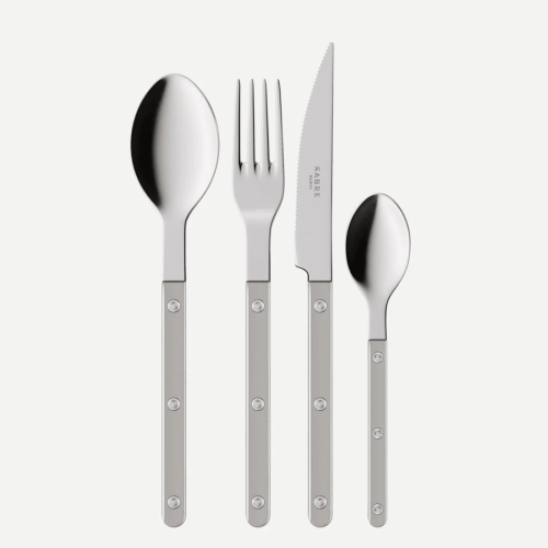Bestickset, 4 delar, Bistrot Pearly, Grey - Sabre Paris