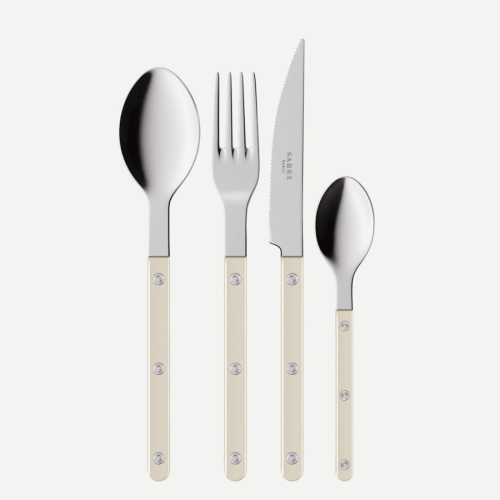 Bestickset, 4 delar, Bistrot Pearly, Pearl - Sabre Paris