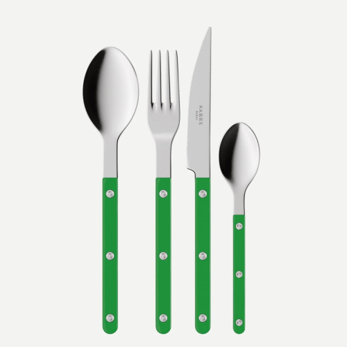 Bestickset, 4 delar, Bistrot, Garden green - Sabre Paris