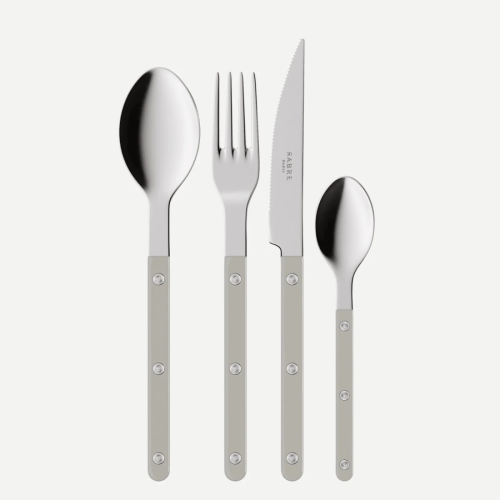 Bestickset, 4 delar, Bistrot, Grey - Sabre Paris