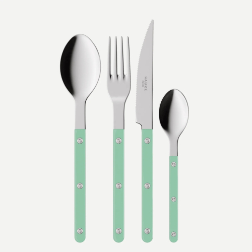 Bestickset, 4 delar, Bistrot, Pastel green - Sabre Paris