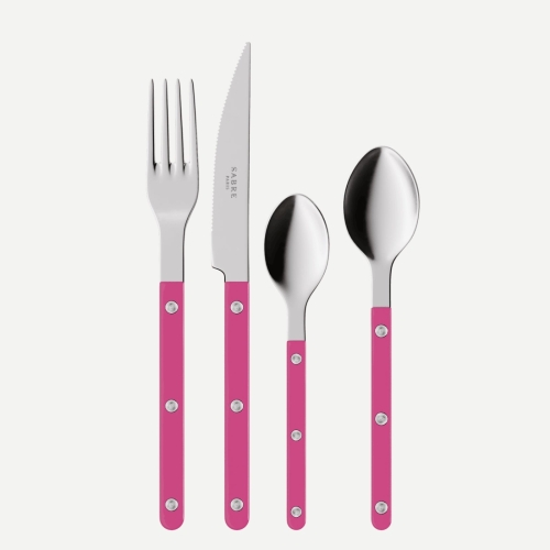 Bestickset, 4 delar, Bistrot, Raspberry - Sabre Paris