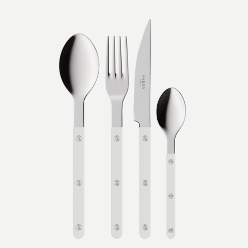 Bestickset, 4 delar, Bistrot, White - Sabre Paris