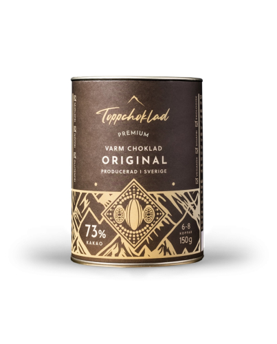 Pulver för varm choklad, Original, 150g - Toppchoklad