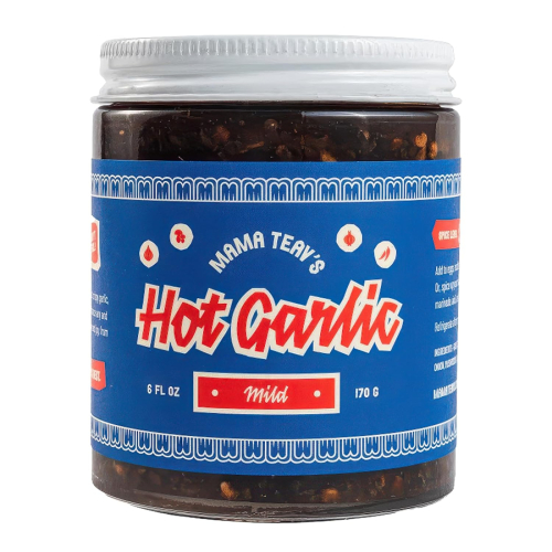 Hot Garlic Chili crisp (Mild), 170 g - Mama Teav's