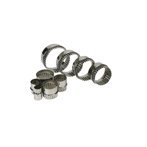 Dubbelsidiga utstickare, släta och vågiga, set med 9 delar - Schneider