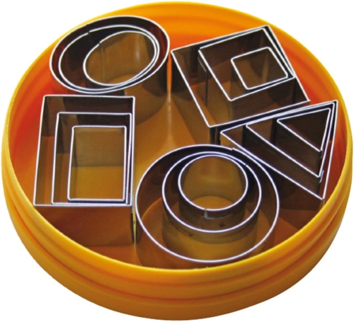 Små utstickare, blandade geometriska former i flera storlekar, set med 15 delar - Schneider