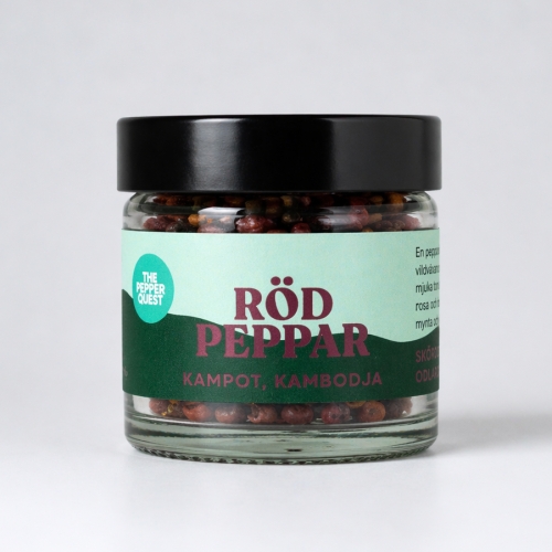 Peppar, Röd Kampot, 40 g - The Pepper Quest