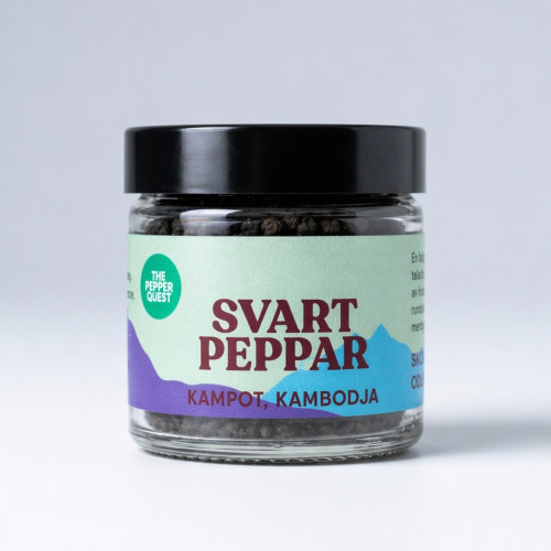 Peppar, Svart Kampot, 40 g - The Pepper Quest