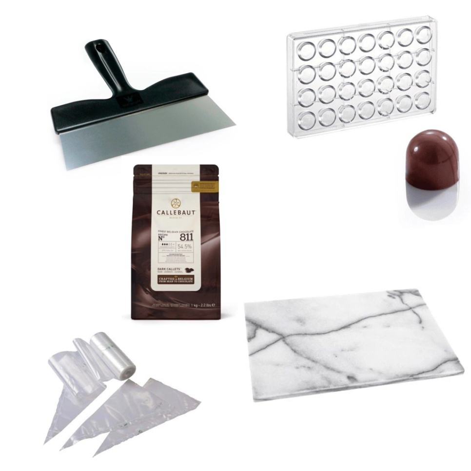 Pralinpaket, startpaket för pralintillverkning i gruppen Bakning / Bakredskap / Chokladredskap hos The Kitchen Lab (1317-26946)