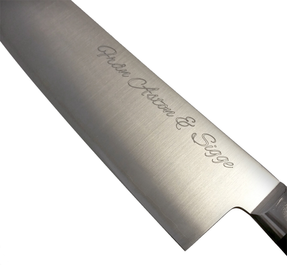 Gravyr av kniv i gruppen Matlagning / Köksknivar / Knivvård hos The Kitchen Lab (1317-28575)