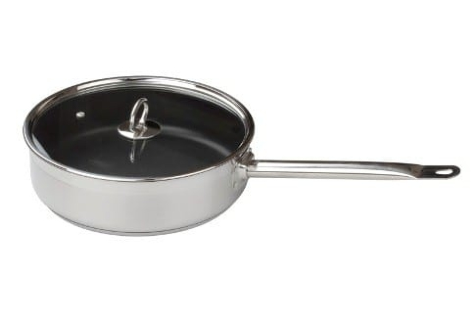 Belagd Traktörpanna med glaslock, 4 liter - Patina i gruppen Matlagning / Stekkärl / Traktörpannor hos The Kitchen Lab (1069-10379)