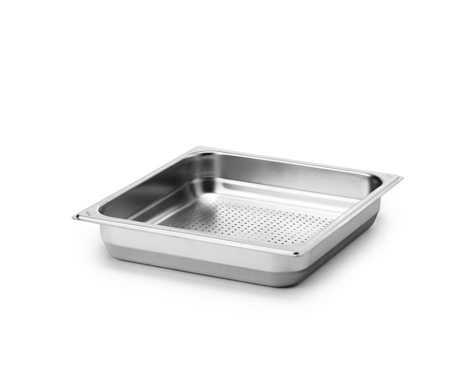 Kantin GN 2/3, rostfritt stål, perforerad - Patina - 65 mm i gruppen Matlagning / Formar & Kantiner / Kantiner / Rostfria kantiner hos The Kitchen Lab (1069-10758)