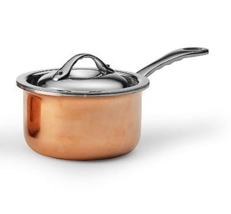 Kastrull i koppar med lock, 0,35L, Mini - Patina i gruppen Matlagning / Kastruller & Grytor / Kastruller hos The Kitchen Lab (1069-12986)