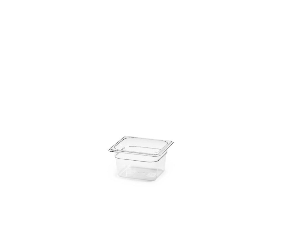 Plastkantin GN 1/6, transparent - Patina i gruppen Matlagning / Formar & Kantiner / Kantiner / Plastkantiner hos KitchenLab (1069-17535)