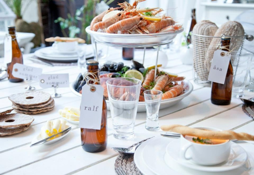 Skaldjursfat i aluminium, rak - Agnelli