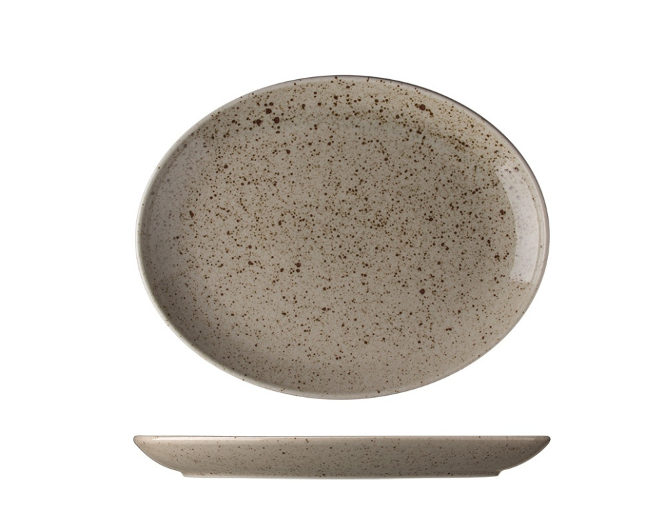 Oval tallrik 28 cm, Lifestyle Natural - Lilien i gruppen Dukning / Tallrikar, Skålar & Fat / Tallrikar hos The Kitchen Lab (1069-20385)