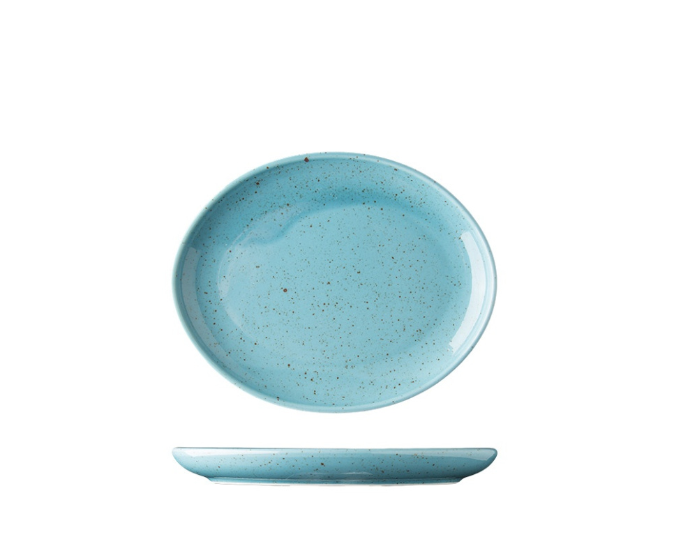 Oval tallrik, 20 cm, Lifestyle Arctic Blue - Lilien i gruppen Dukning / Tallrikar, Skålar & Fat / Tallrikar hos KitchenLab (1069-20405)