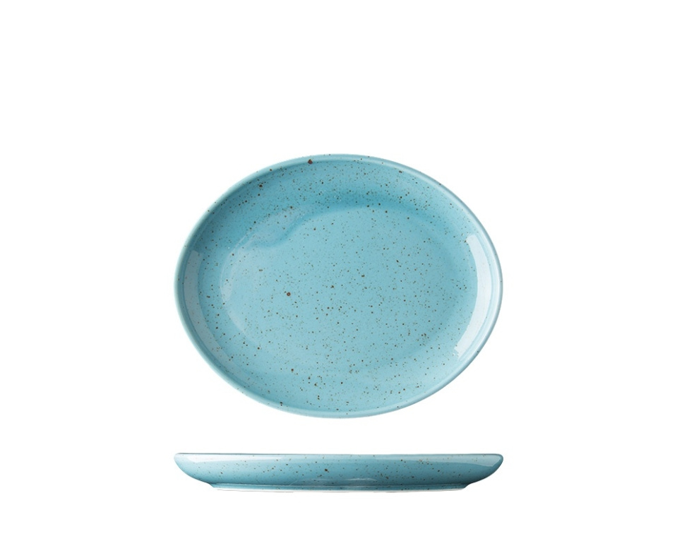Oval tallrik 20 cm, Lifestyle Arctic Blue - Lilien i gruppen Dukning / Tallrikar, Skålar & Fat / Tallrikar hos The Kitchen Lab (1069-20405)